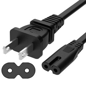 5 Core AC Power Cord 12 Ft • 2 Prong US Male to Female Extension Adapter • 16AWG/2C 125V 13A 1/2/5 Pc - PP 1002
