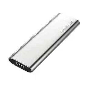 Cross-border Hot Mobile SSD Expansion High-speed Transmission Mobile Hard Disk (size: 500GB-Silver)