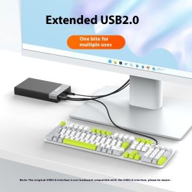 USB Interface SATA Serial Hard Disk Box (Option: K3568D Black And Silver)