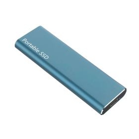 Cross-border Hot Mobile SSD Expansion High-speed Transmission Mobile Hard Disk (size: 500GB-Blue)