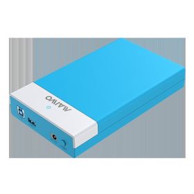 USB Interface SATA Serial Hard Disk Box (Option: K3568D White And Blue US)