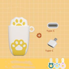 Cartoon U-disk 64g Large Capacity Cute Shape (size: Yellow and interface-4GB)