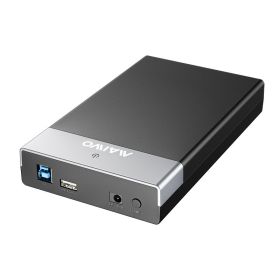 USB Interface SATA Serial Hard Disk Box (Option: K3568D Black Silver US)